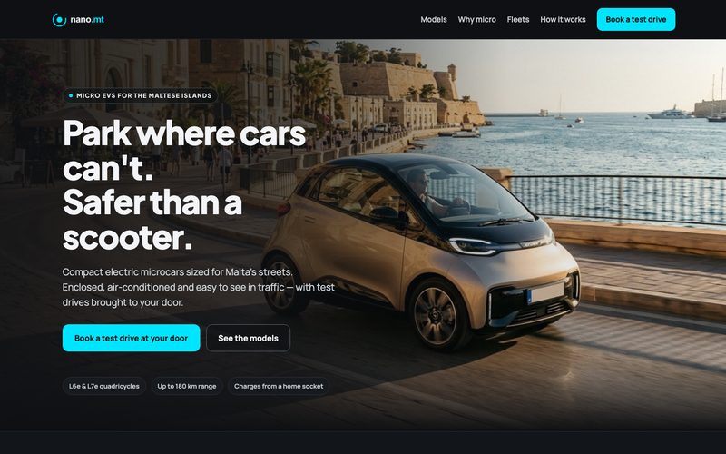 nano.mt homepage