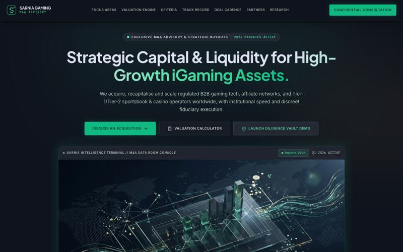 Sarnia Gaming homepage