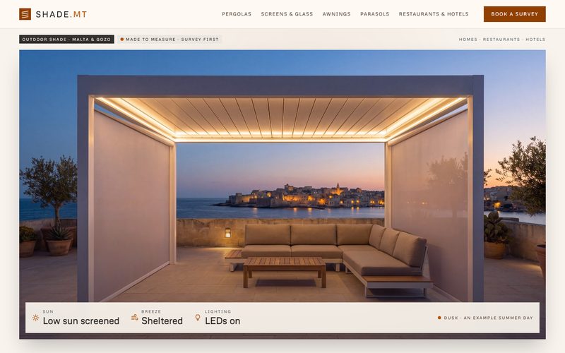 shade.mt homepage